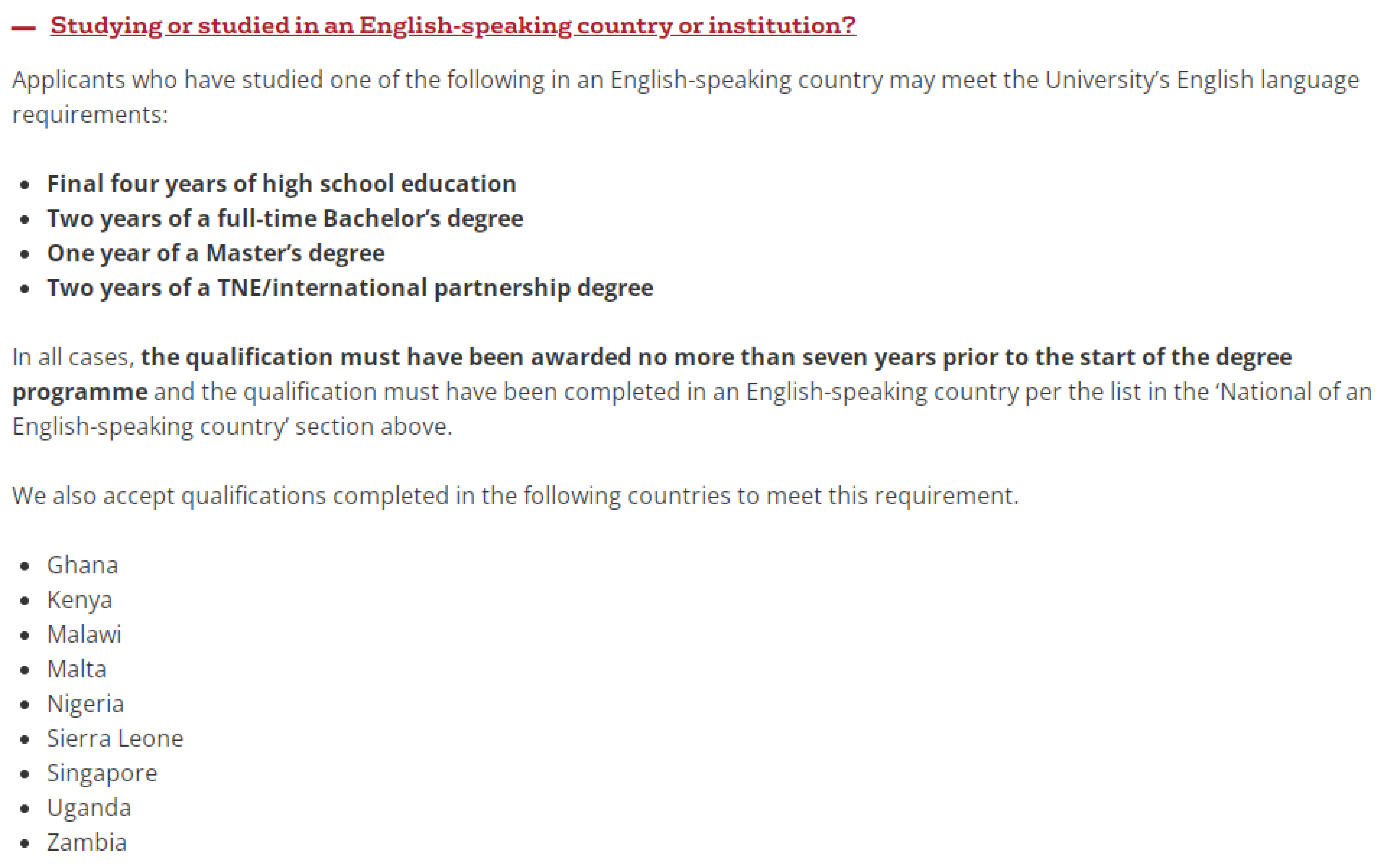 这些英国大学硕士可以“免语言成绩”申请？